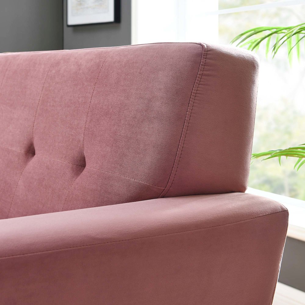Engage Performance Velvet Armchair. Picture 8