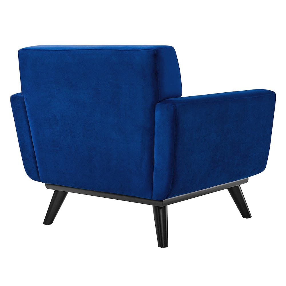 Engage Performance Velvet Armchair. Picture 4