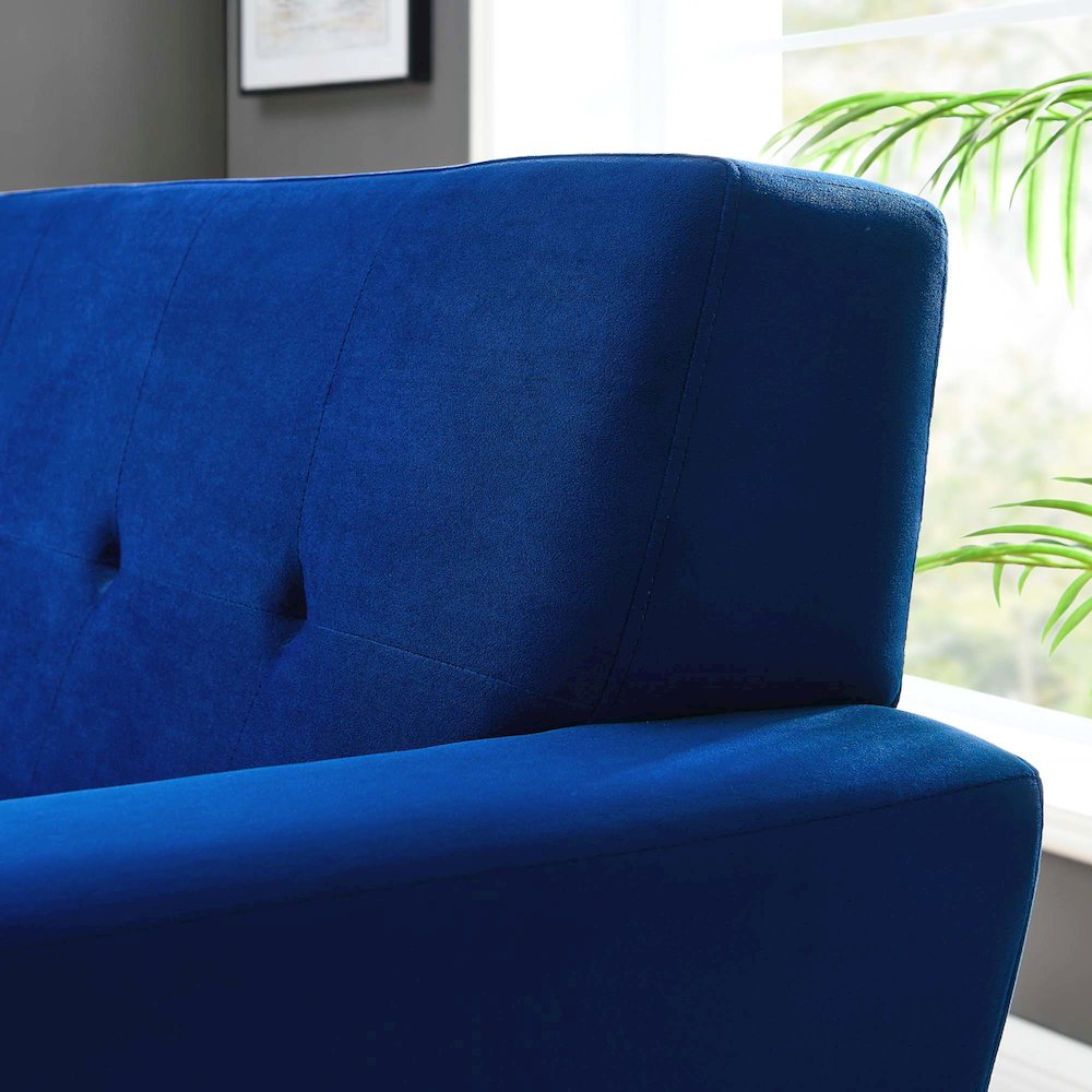 Engage Performance Velvet Armchair. Picture 8