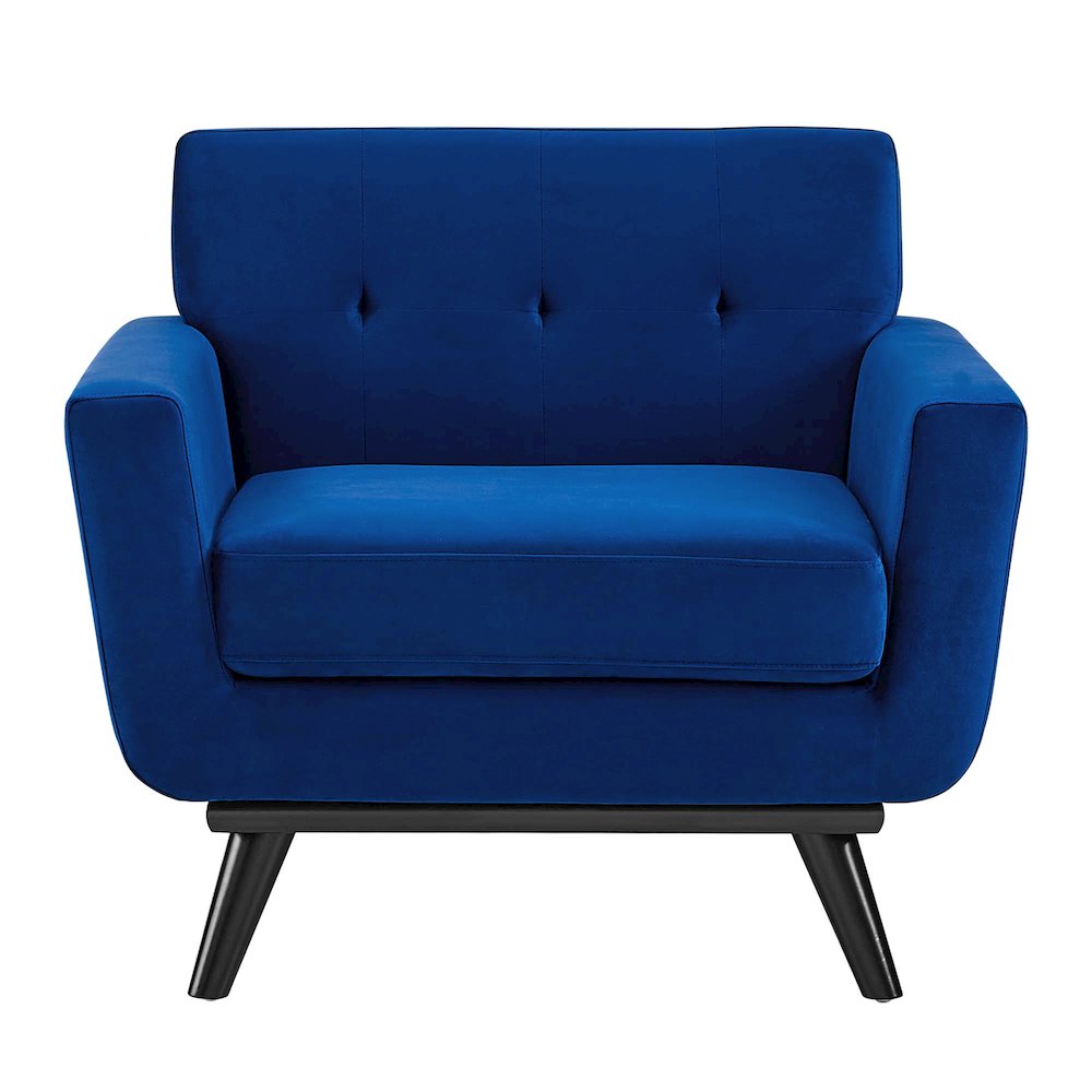 Engage Performance Velvet Armchair. Picture 6
