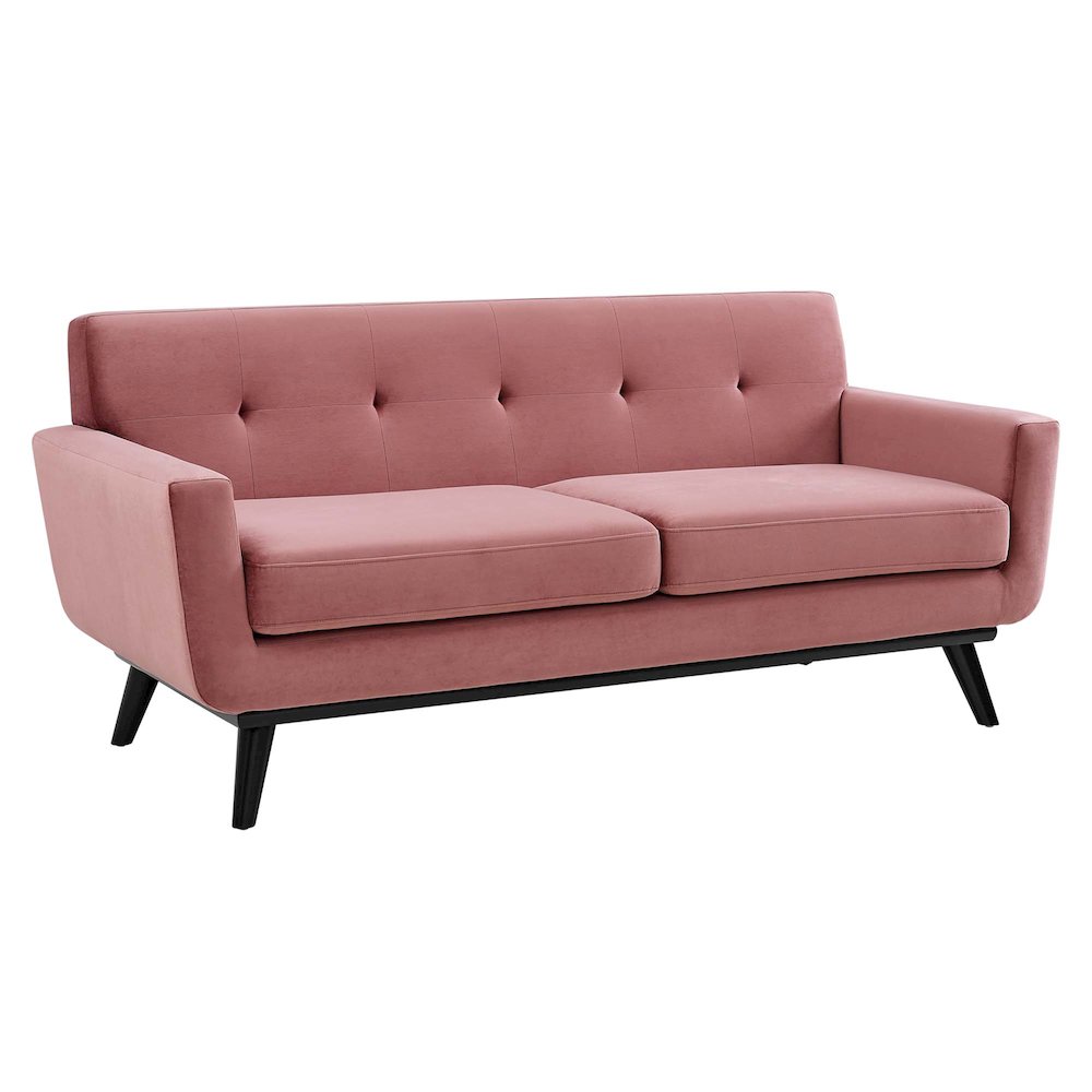 Engage Performance Velvet Loveseat. Picture 1
