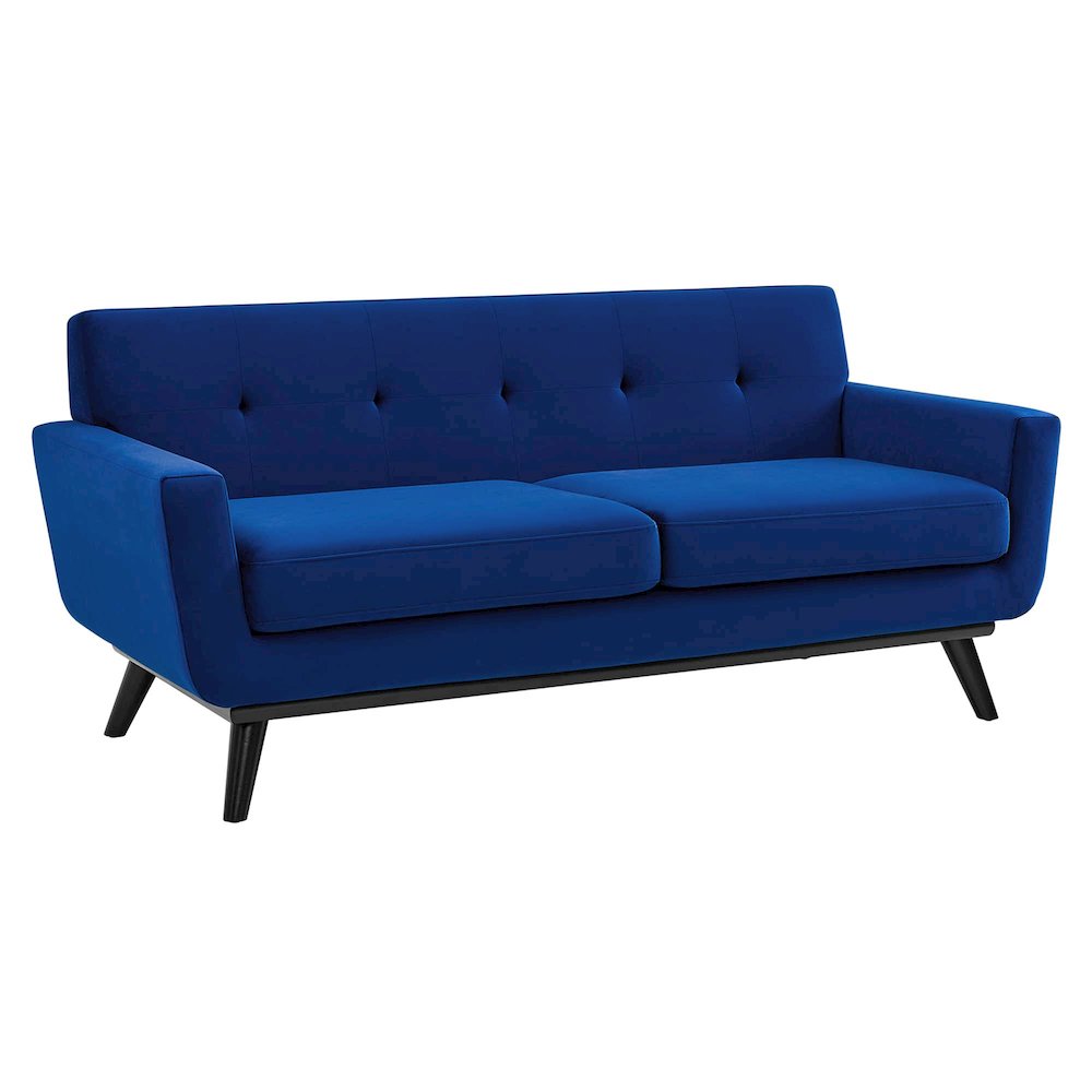 Engage Performance Velvet Loveseat. Picture 1