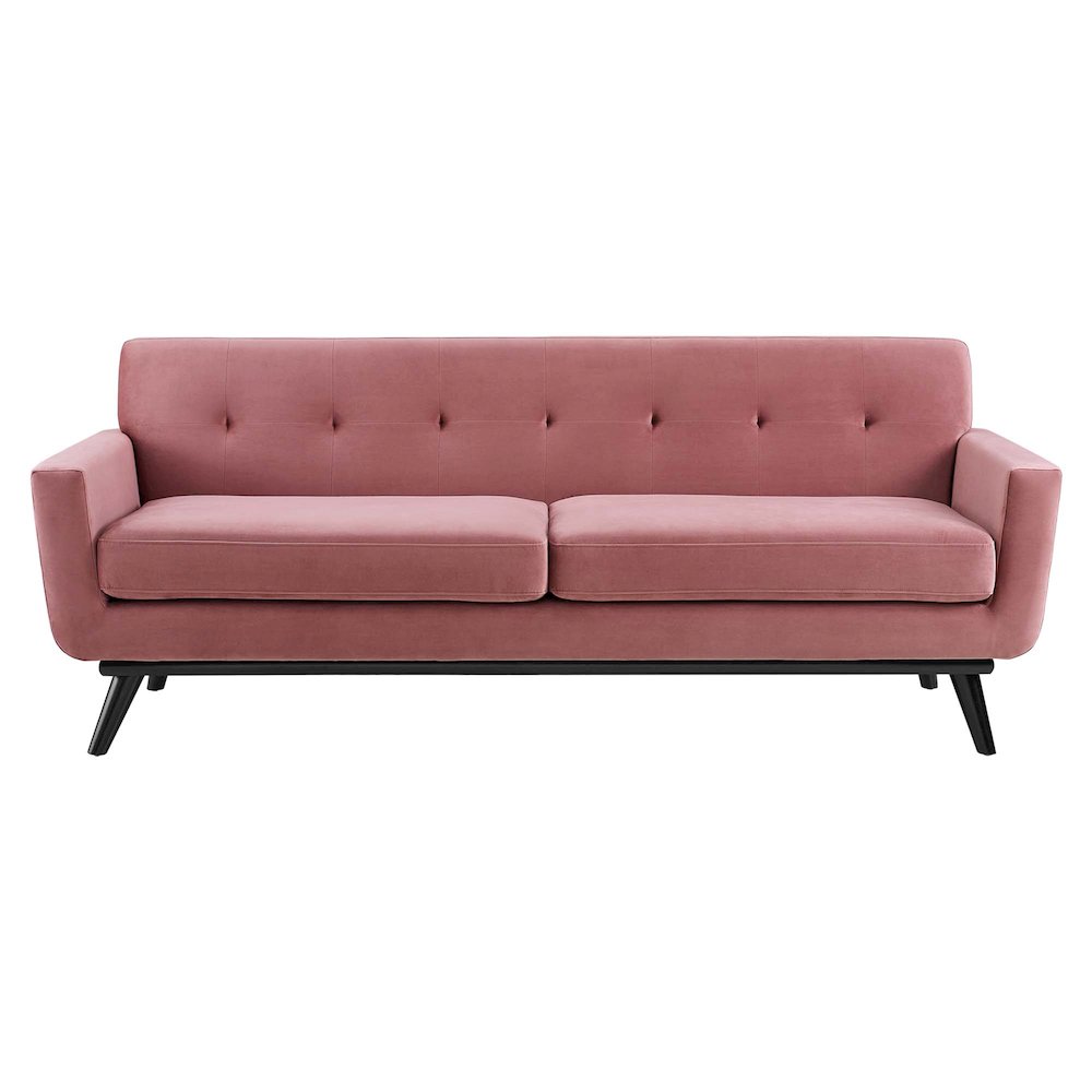 Engage Performance Velvet Sofa. Picture 5