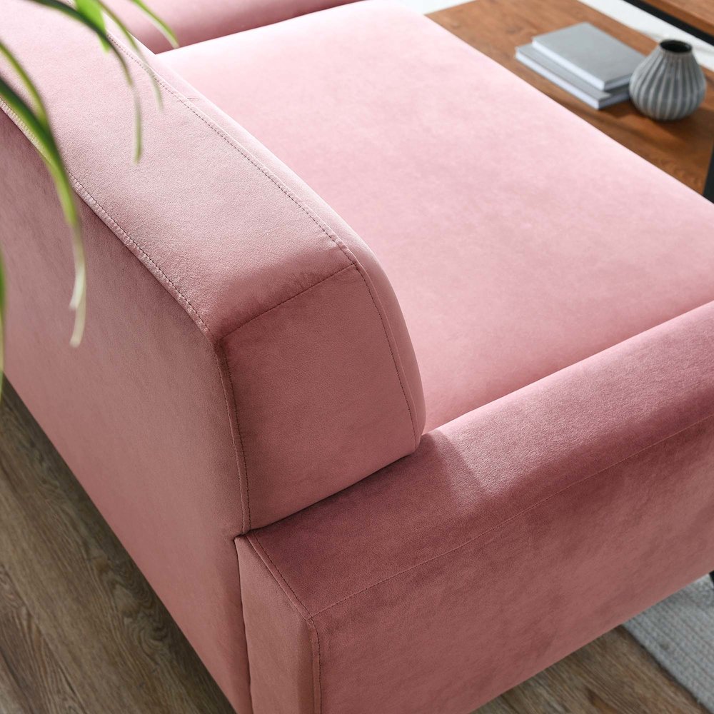 Engage Performance Velvet Sofa. Picture 8