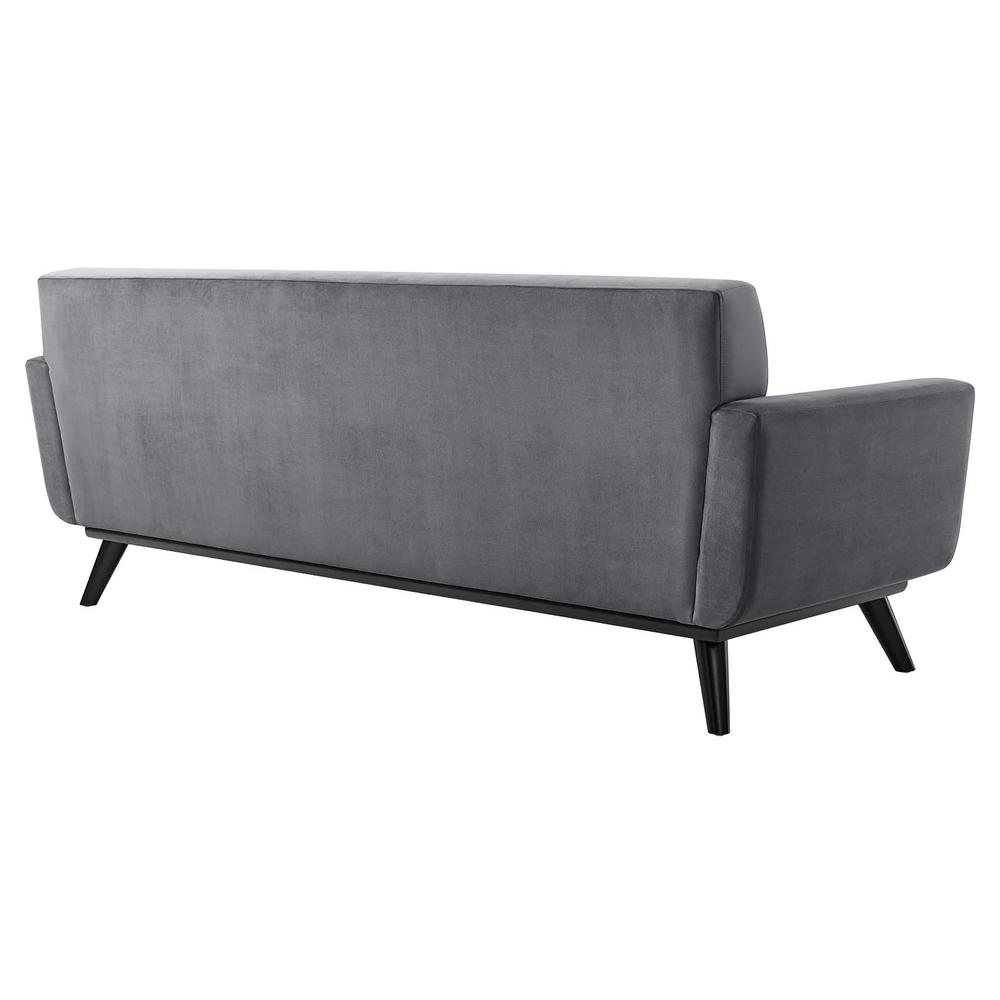 Engage Performance Velvet Sofa. Picture 3