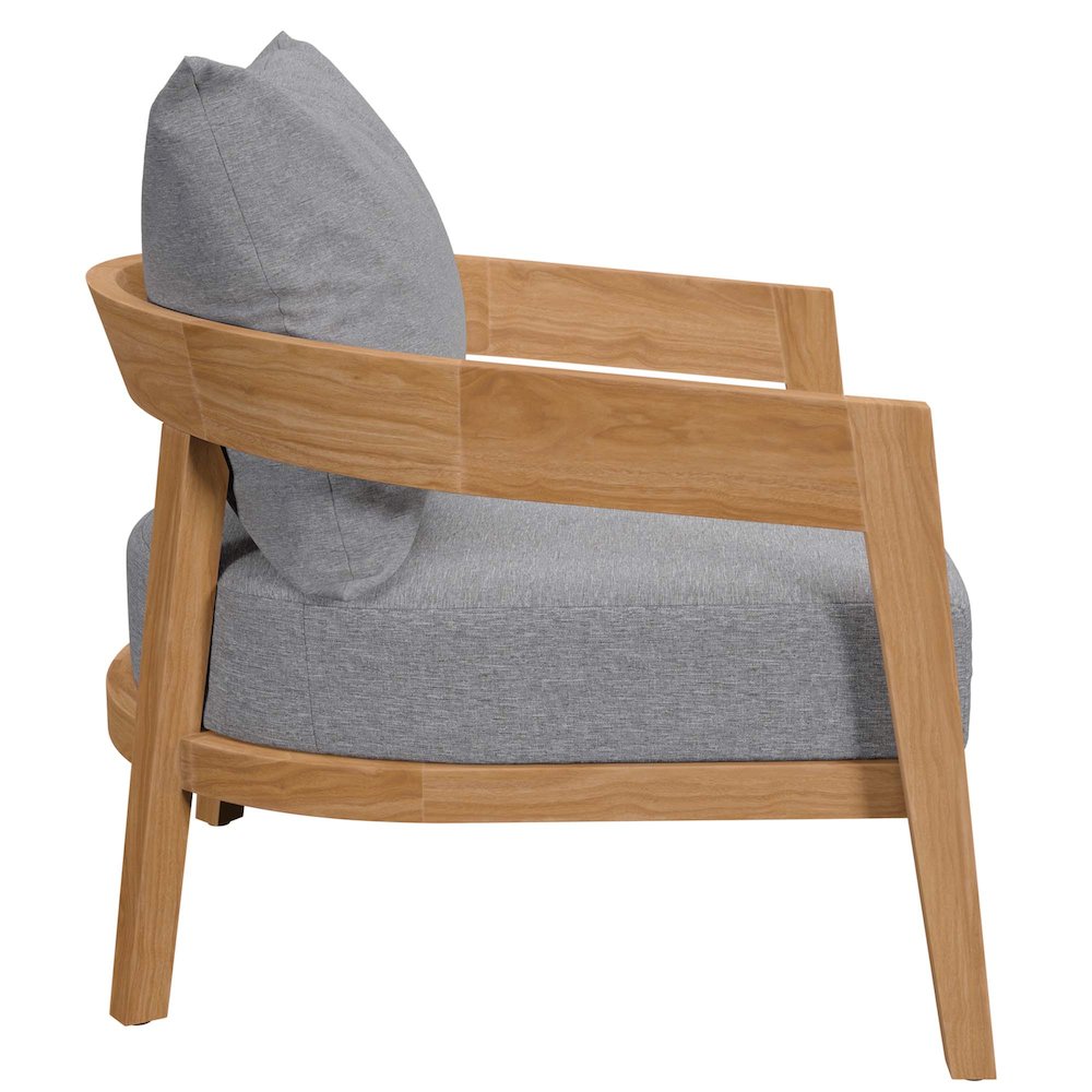 Brisbane Teak Wood Outdoor Patio Armchair. Picture 3