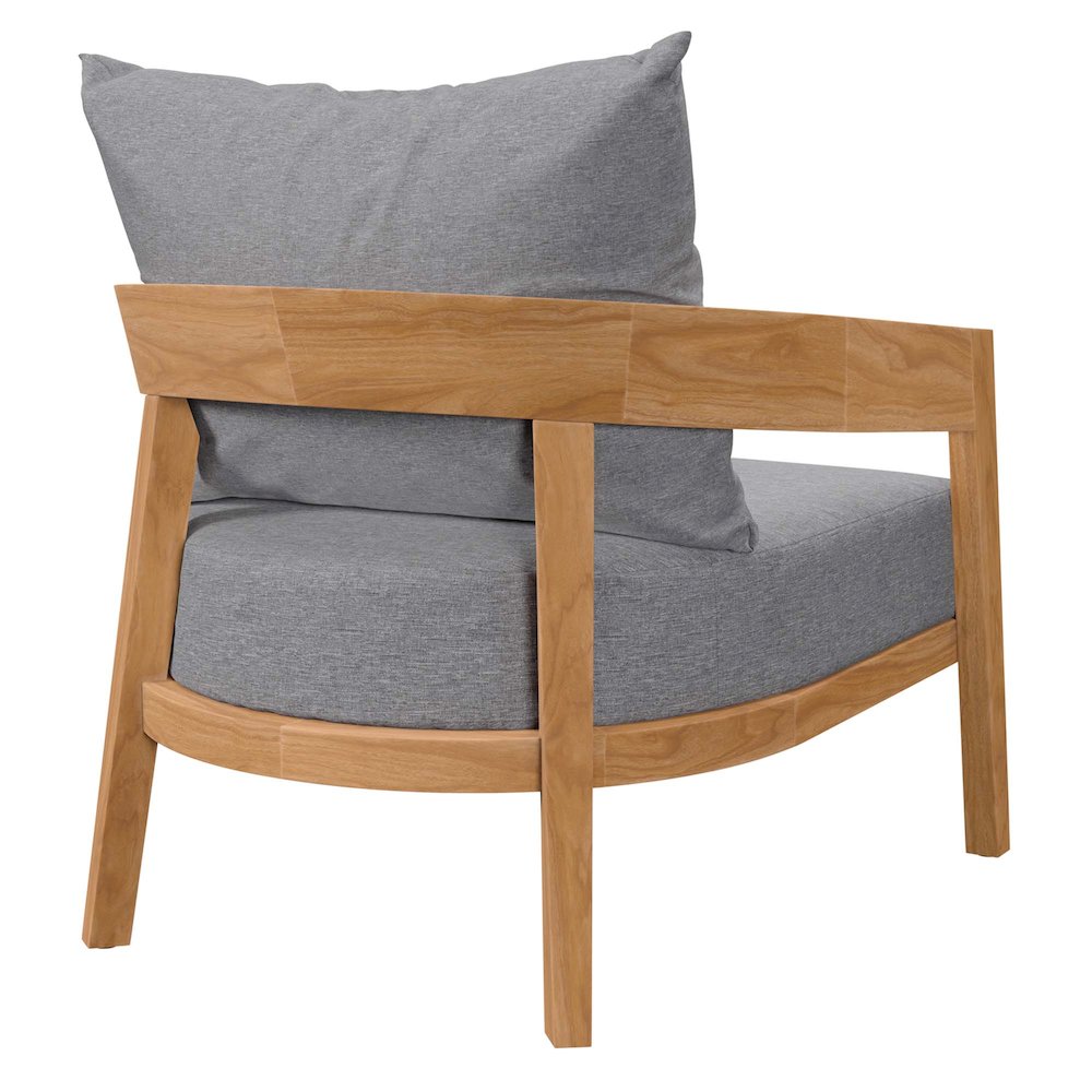 Brisbane Teak Wood Outdoor Patio Armchair. Picture 4
