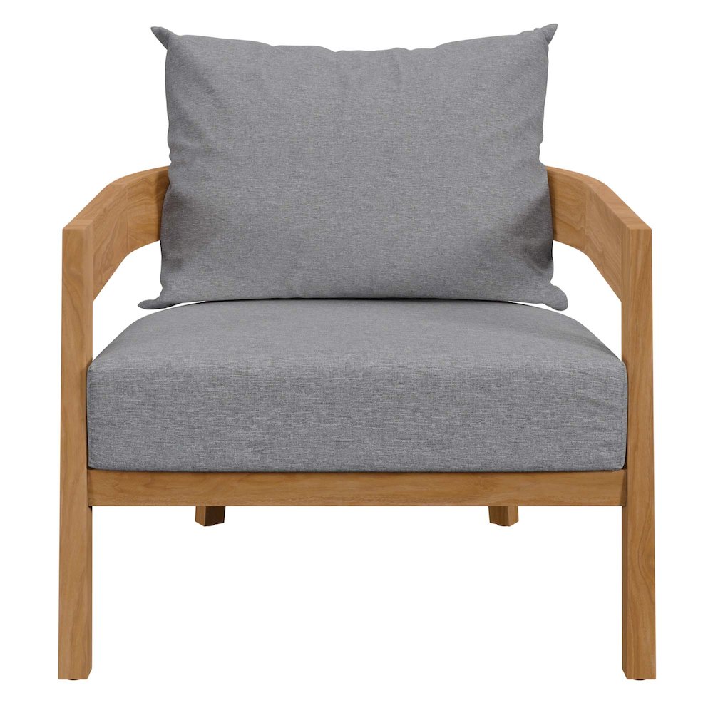 Brisbane Teak Wood Outdoor Patio Armchair. Picture 5