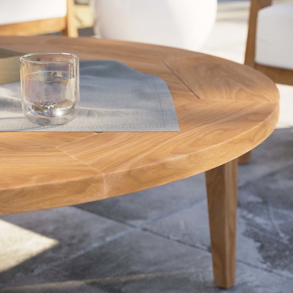 Brisbane Teak Wood Outdoor Patio Coffee Table. Picture 8