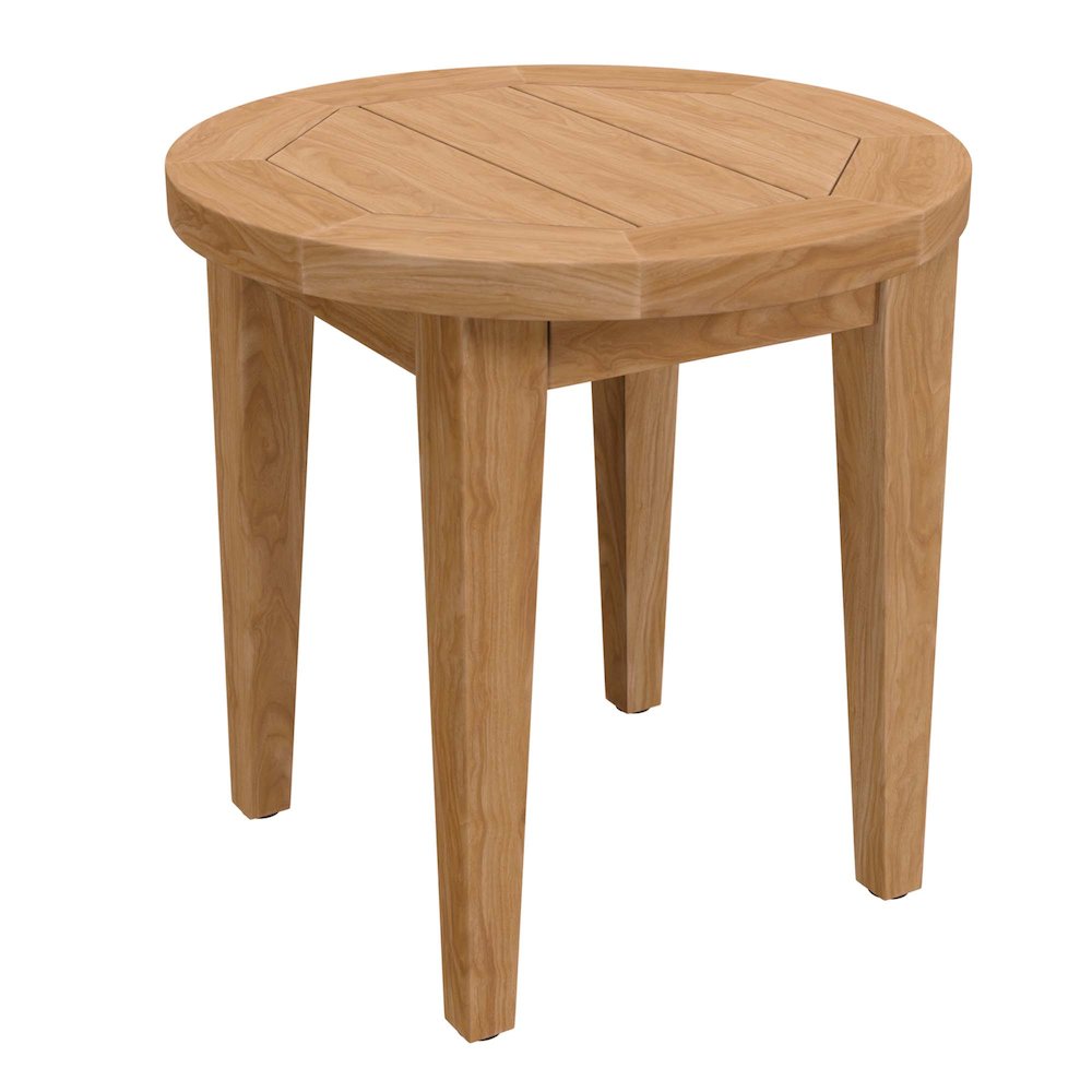 Brisbane Teak Wood Outdoor Patio Side Table. Picture 1