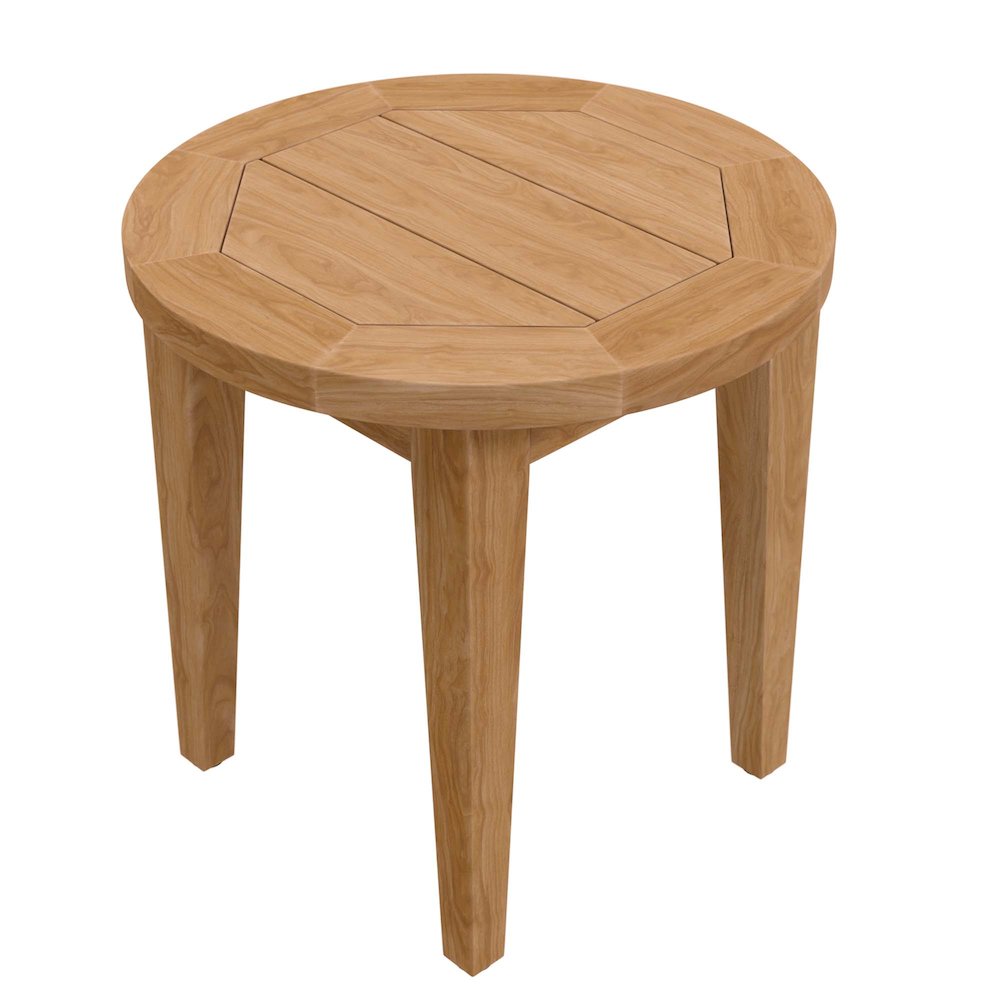 Brisbane Teak Wood Outdoor Patio Side Table. Picture 3