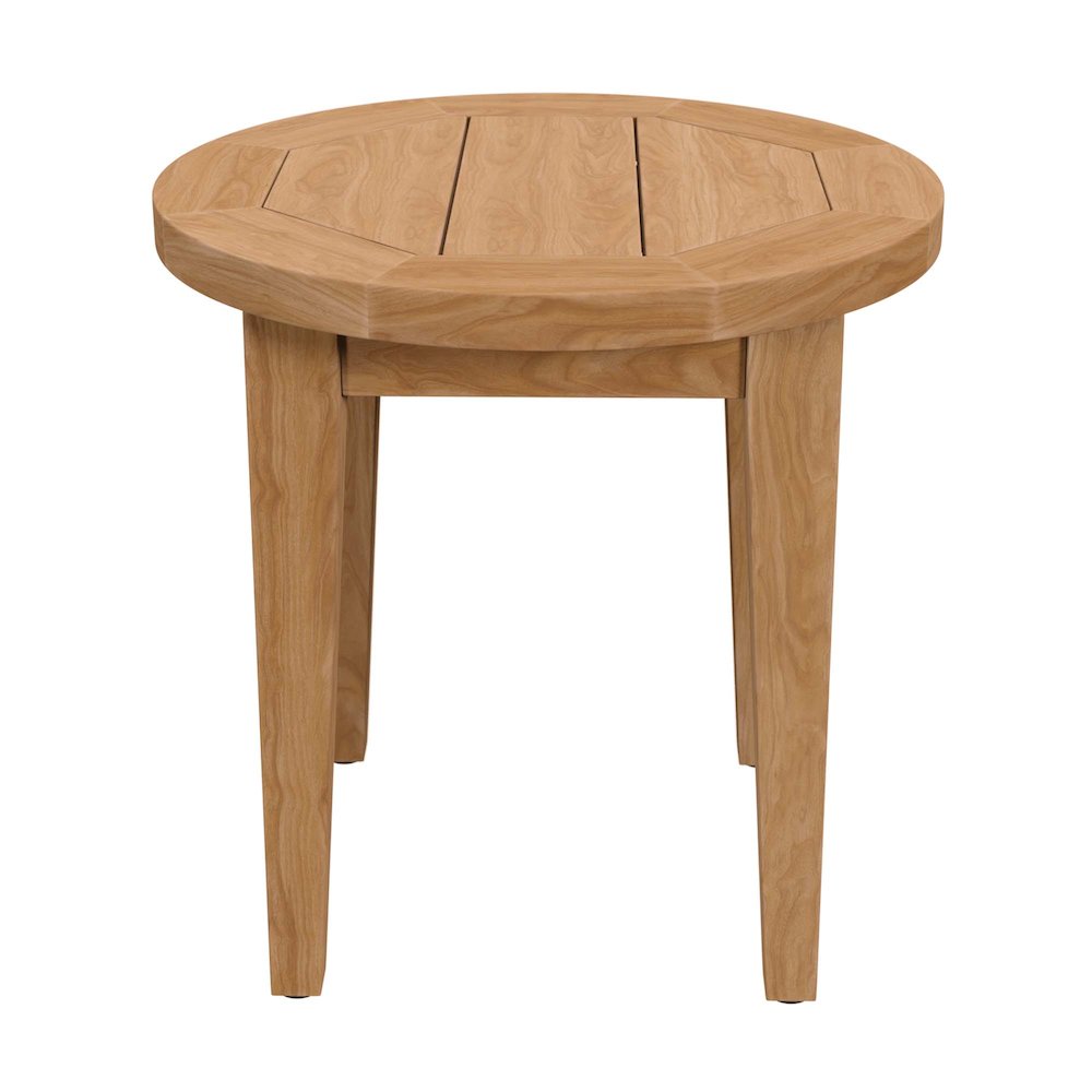 Brisbane Teak Wood Outdoor Patio Side Table. Picture 4