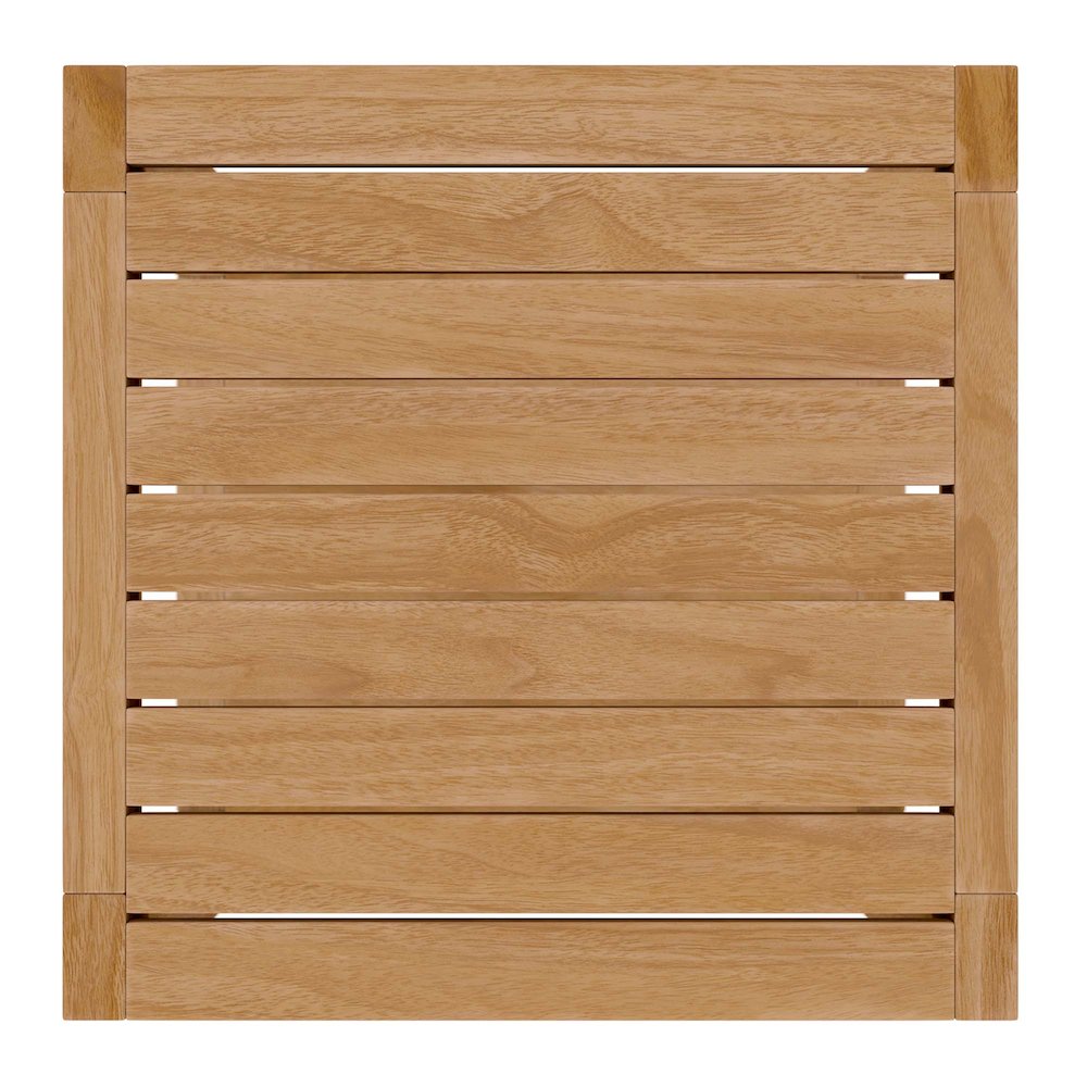 Carlsbad Teak Wood Outdoor Patio Side Table. Picture 5