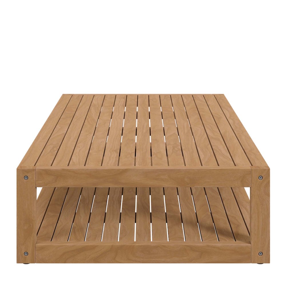Carlsbad Teak Wood Outdoor Patio Coffee Table. Picture 3