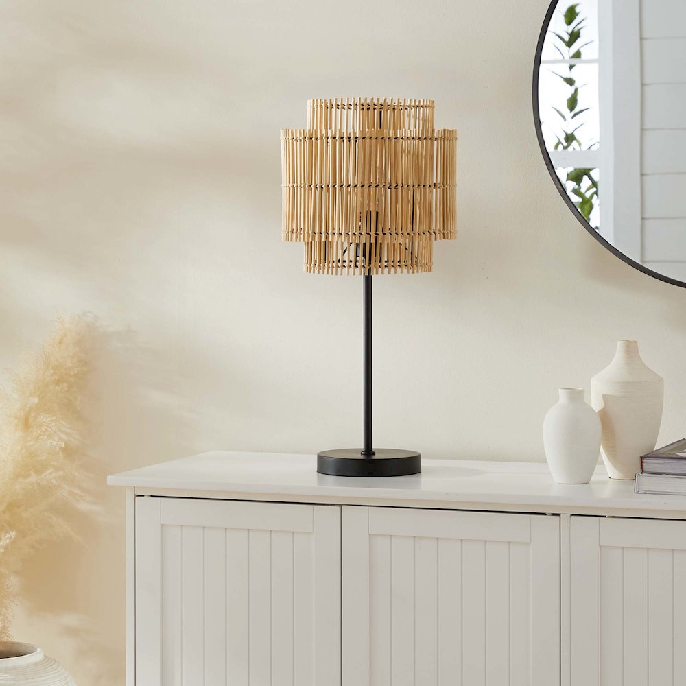 Nourish Bamboo Table Lamp. Picture 8