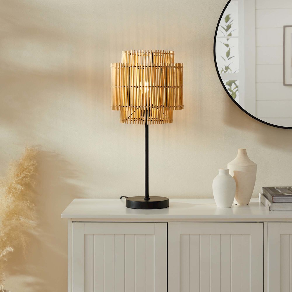 Nourish Bamboo Table Lamp. Picture 9