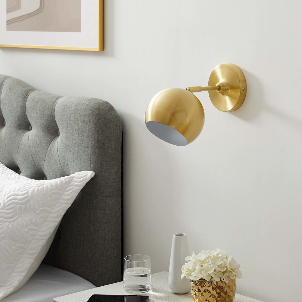 Chalice 4" Swing-Arm Metal Wall Sconce. Picture 8