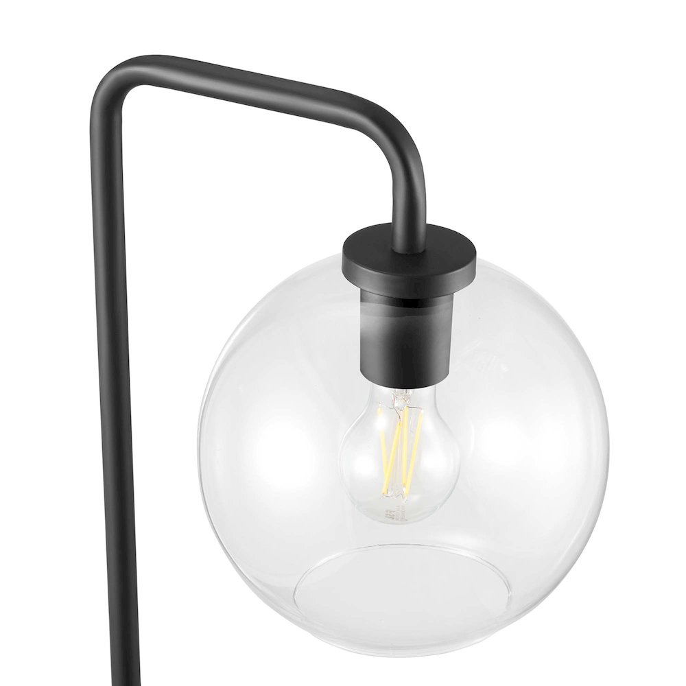 Silo Glass Globe Glass and Metal Floor Lamp. Picture 6