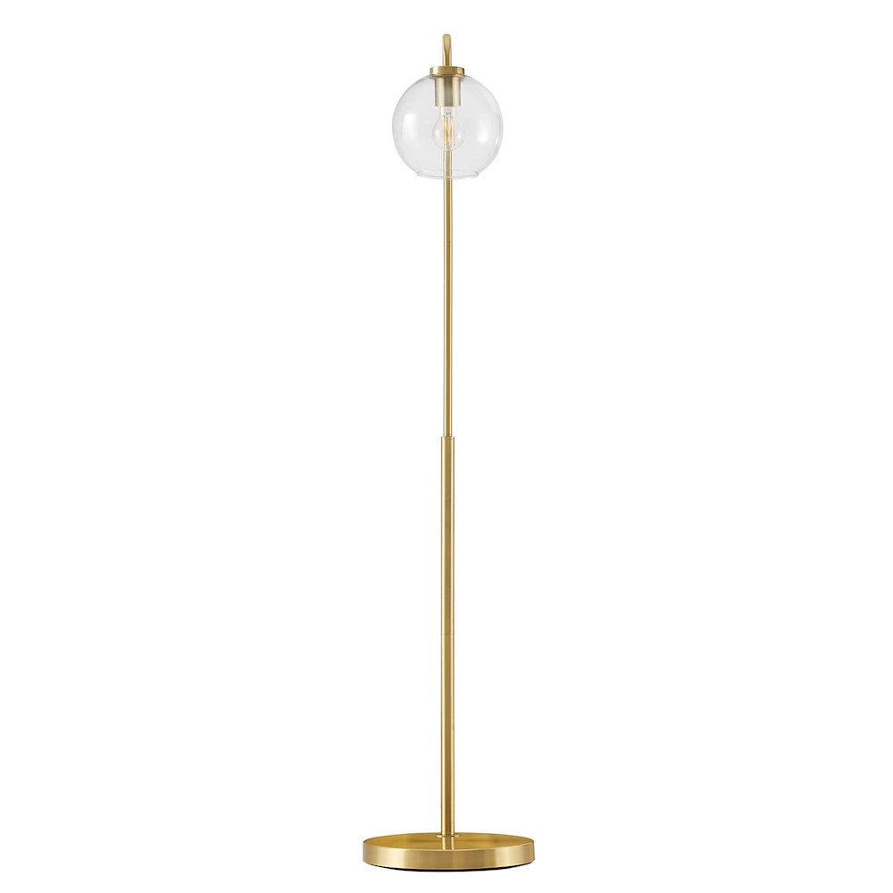 Silo Glass Globe Glass and Metal Floor Lamp. Picture 5