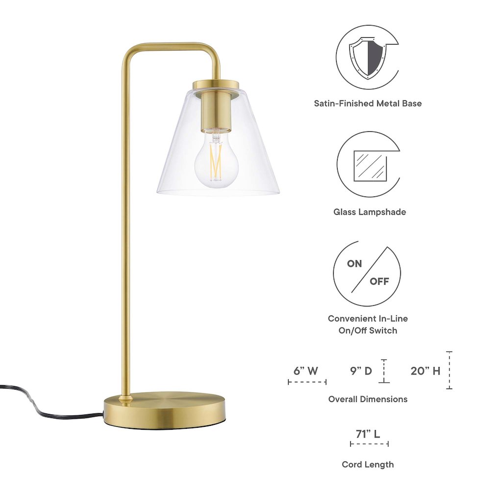 Element Glass Table Lamp. Picture 2