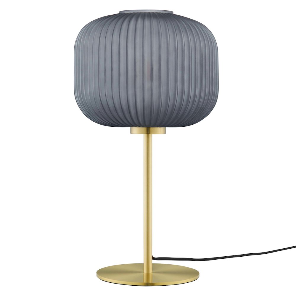 Reprise Glass Sphere Glass and Metal Table Lamp. Picture 1