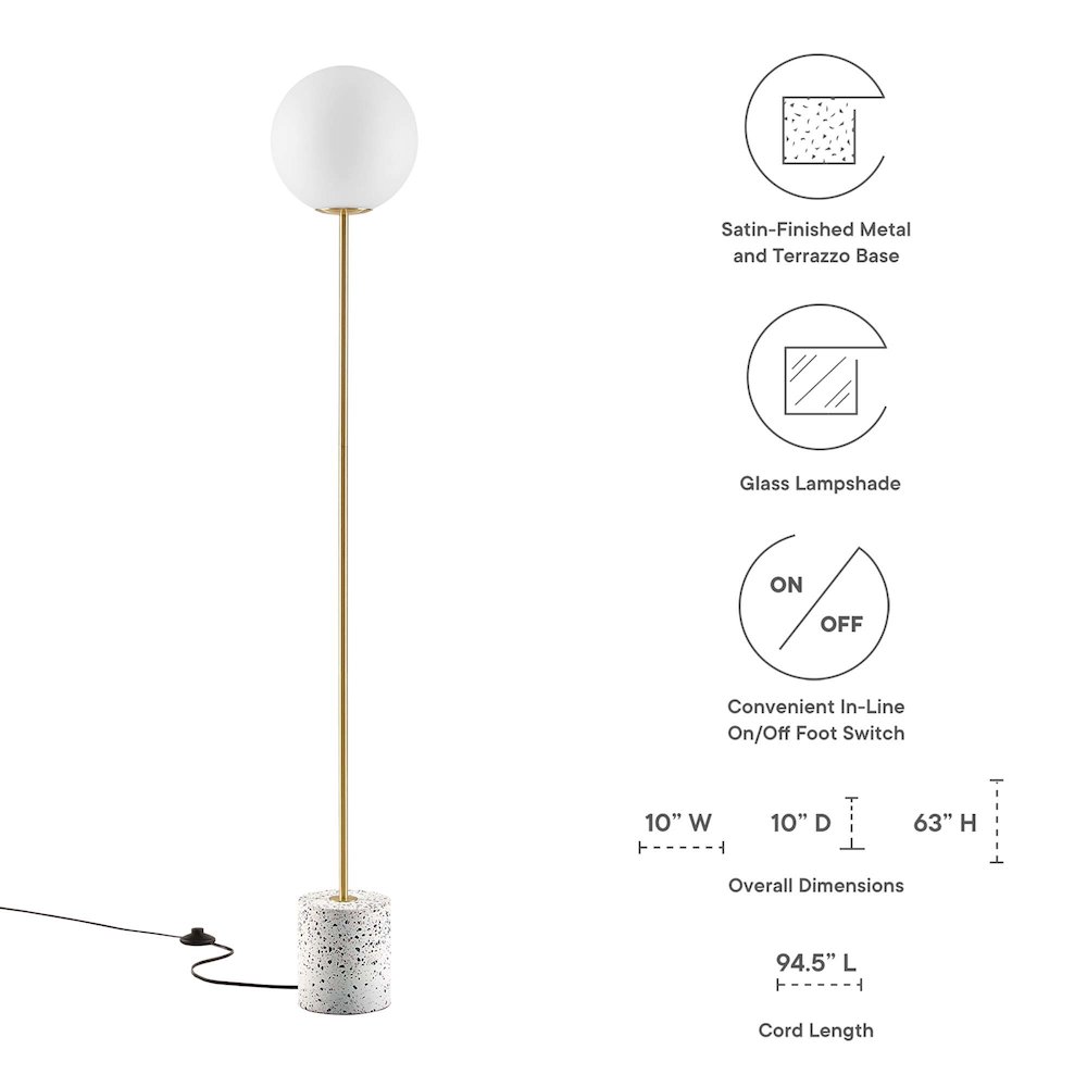 Logic Terrazzo Floor Lamp. Picture 2