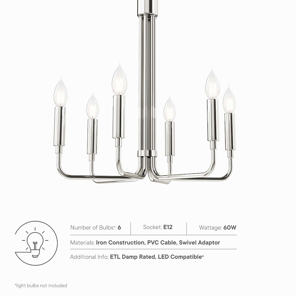 Rekindle 6-Light Chandelier. Picture 2