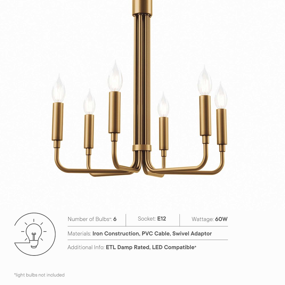 Rekindle 6-Light Chandelier. Picture 2