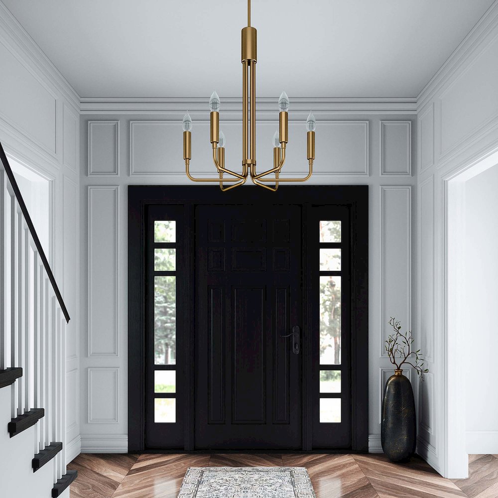 Rekindle 6-Light Chandelier. Picture 8