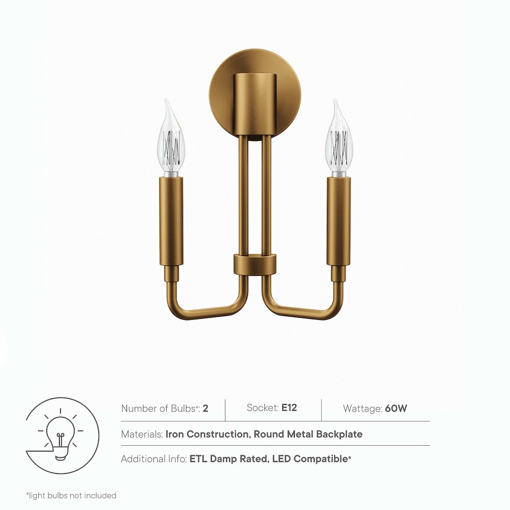 Rekindle 2-Light Wall Sconce. Picture 2