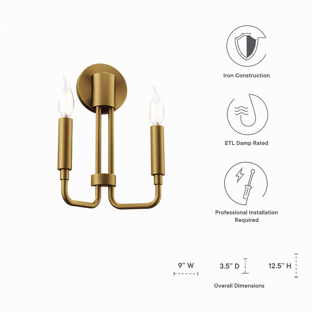 Rekindle 2-Light Wall Sconce. Picture 3