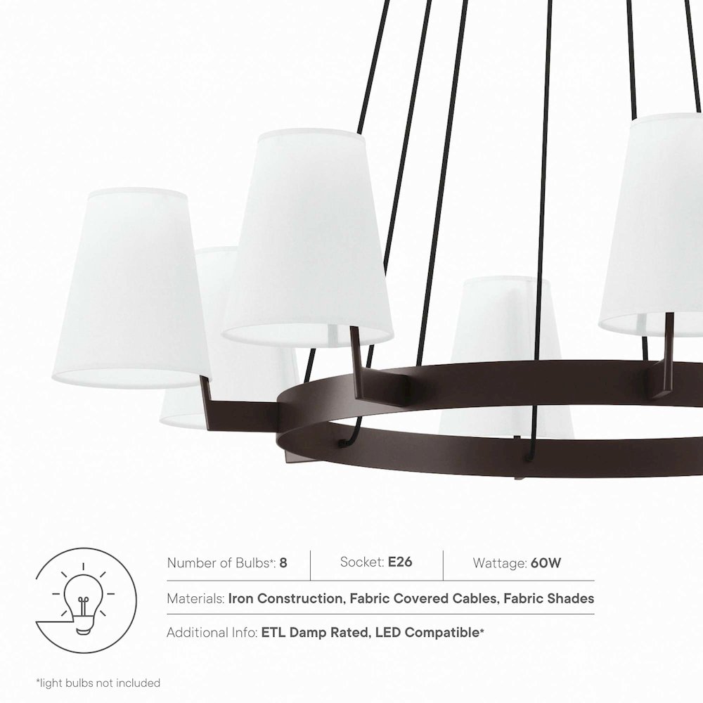 Surround 8-Light Chandelier. Picture 2