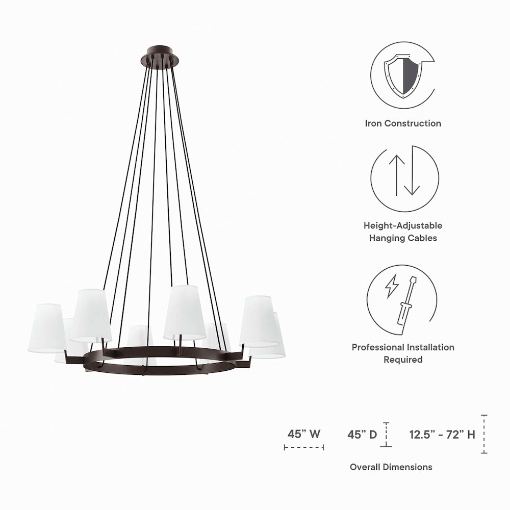 Surround 8-Light Chandelier. Picture 3