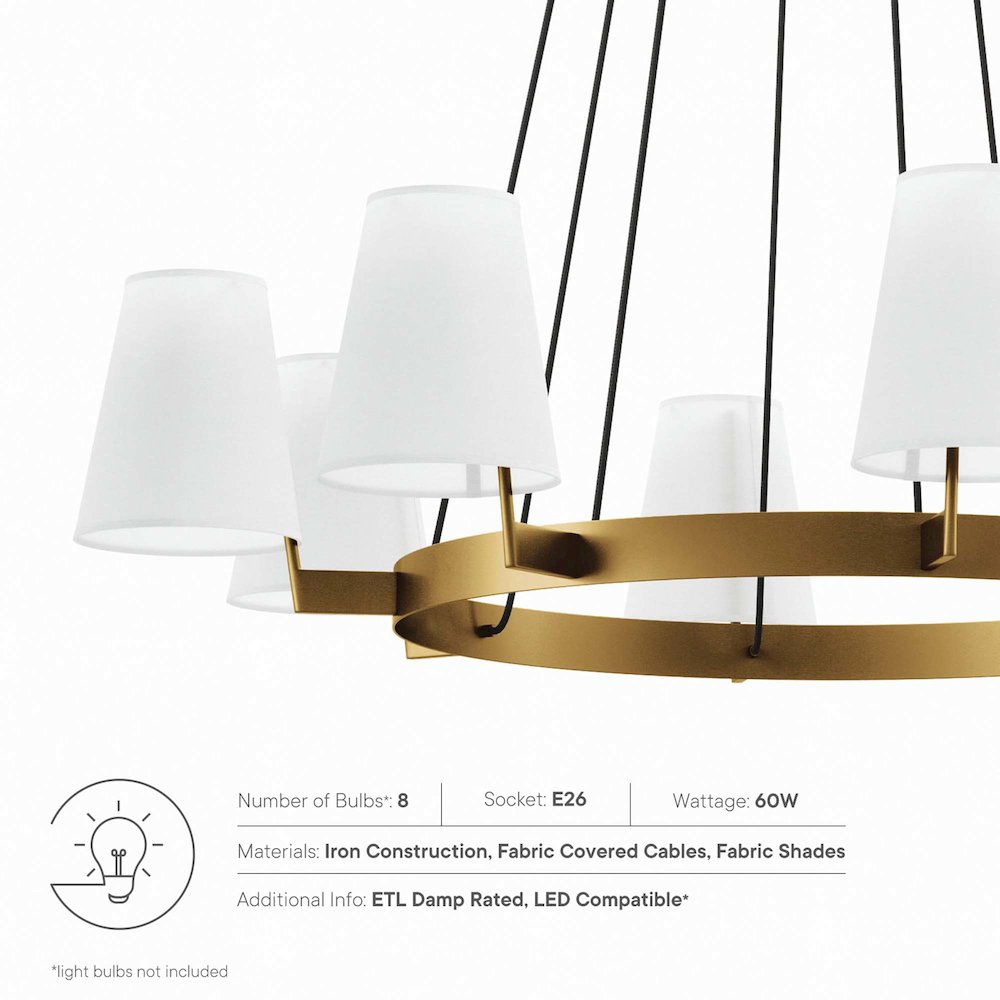 Surround 8-Light Chandelier. Picture 2