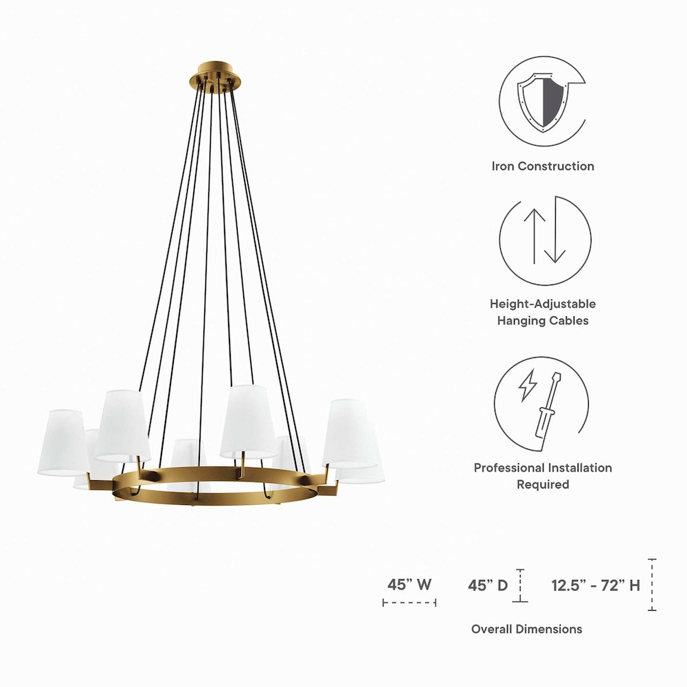 Surround 8-Light Chandelier. Picture 3