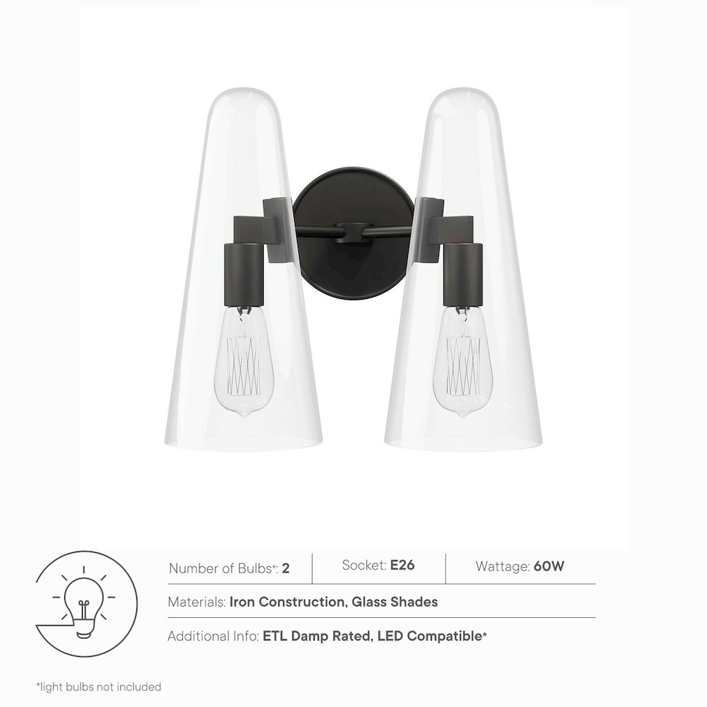 Beacon 2-Light Wall Sconce. Picture 2