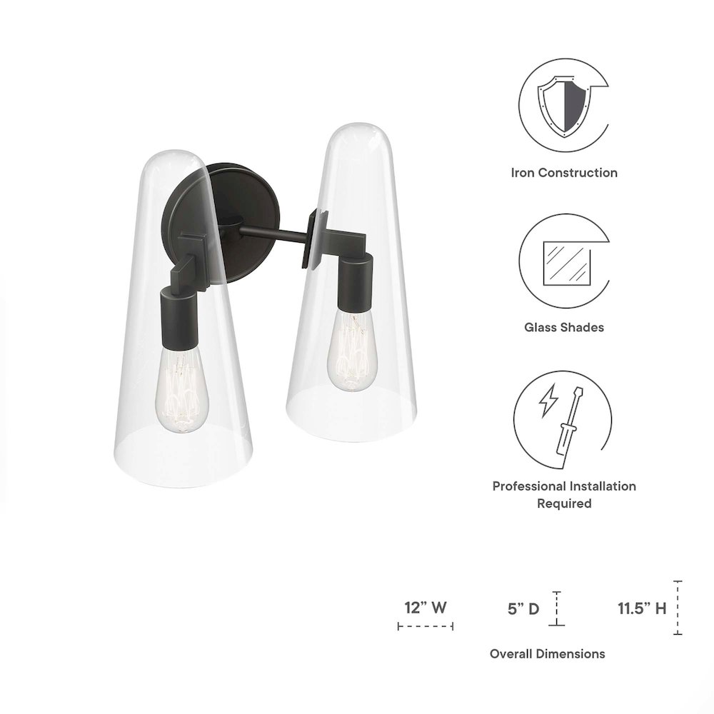 Beacon 2-Light Wall Sconce. Picture 3