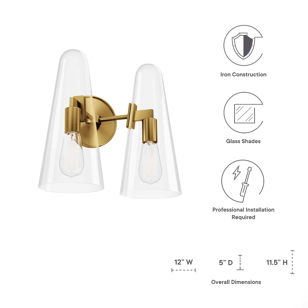 Beacon 2-Light Wall Sconce. Picture 3