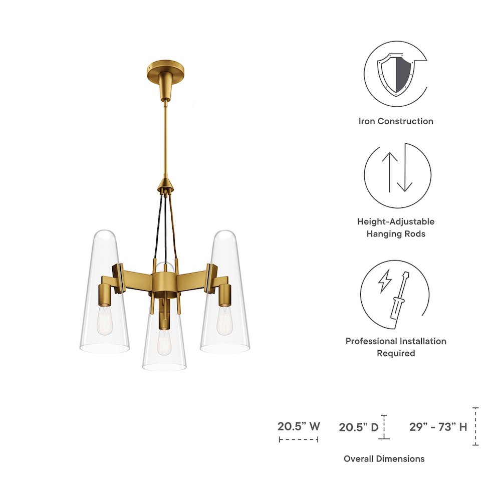 Beacon 3-Light Pendant Light. Picture 3