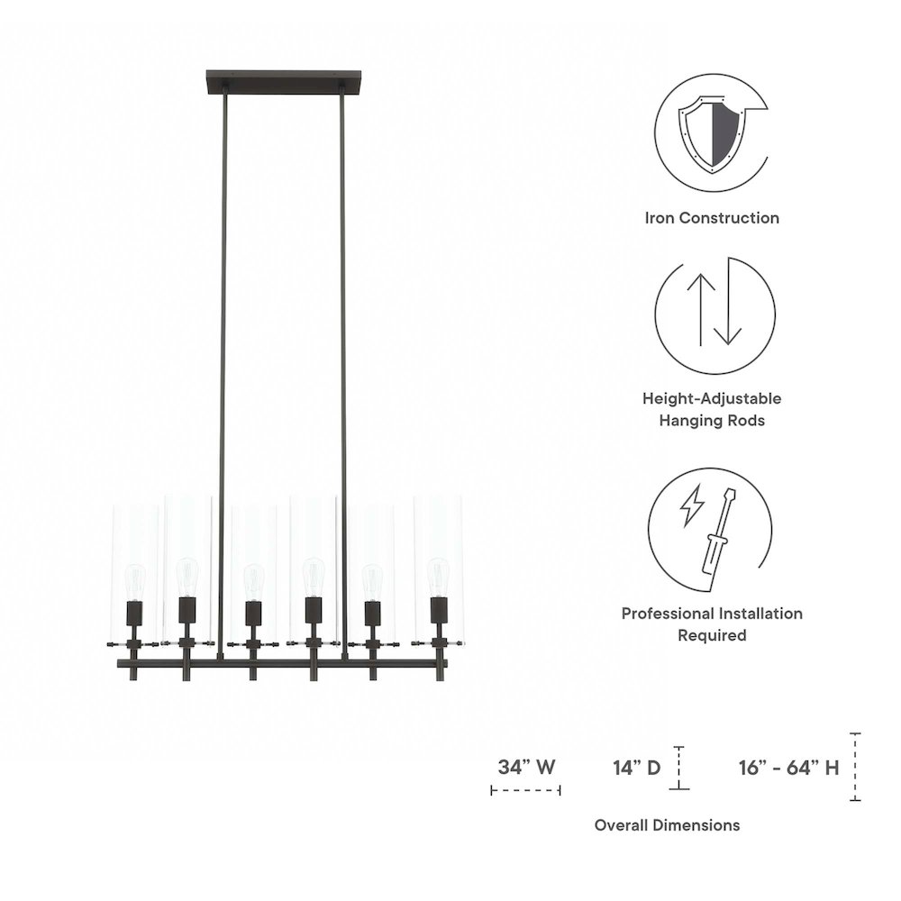 Skylark 6-Light Chandelier. Picture 2