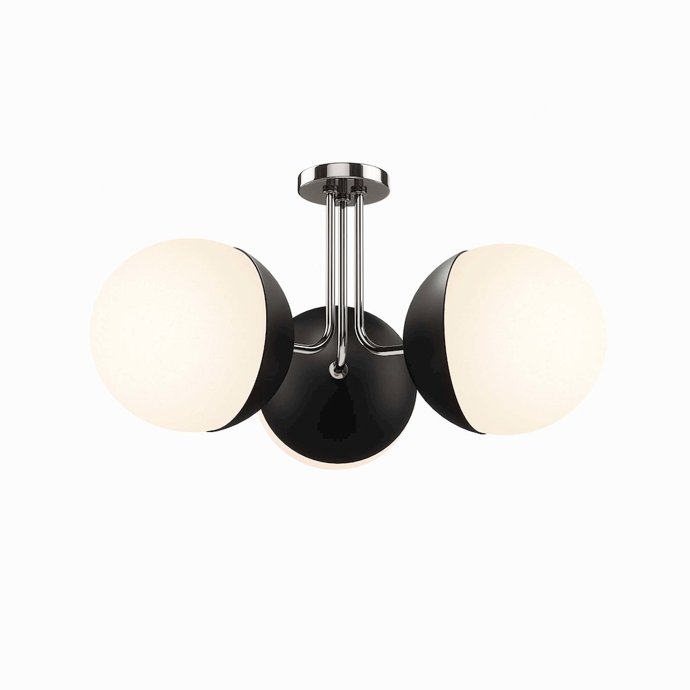 Stellar 3-Light Semi-Flush Ceiling Light. Picture 7