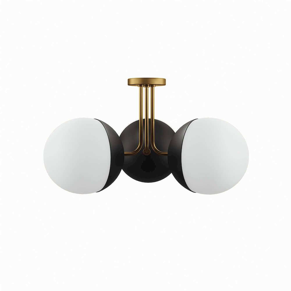 Stellar 3-Light Semi-Flush Ceiling Light. Picture 1