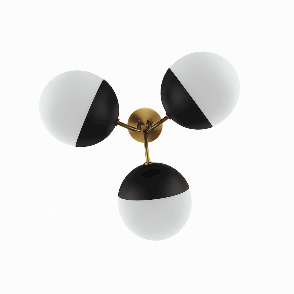 Stellar 3-Light Semi-Flush Ceiling Light. Picture 4