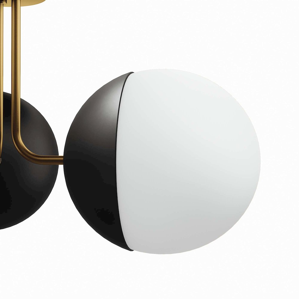 Stellar 3-Light Semi-Flush Ceiling Light. Picture 6