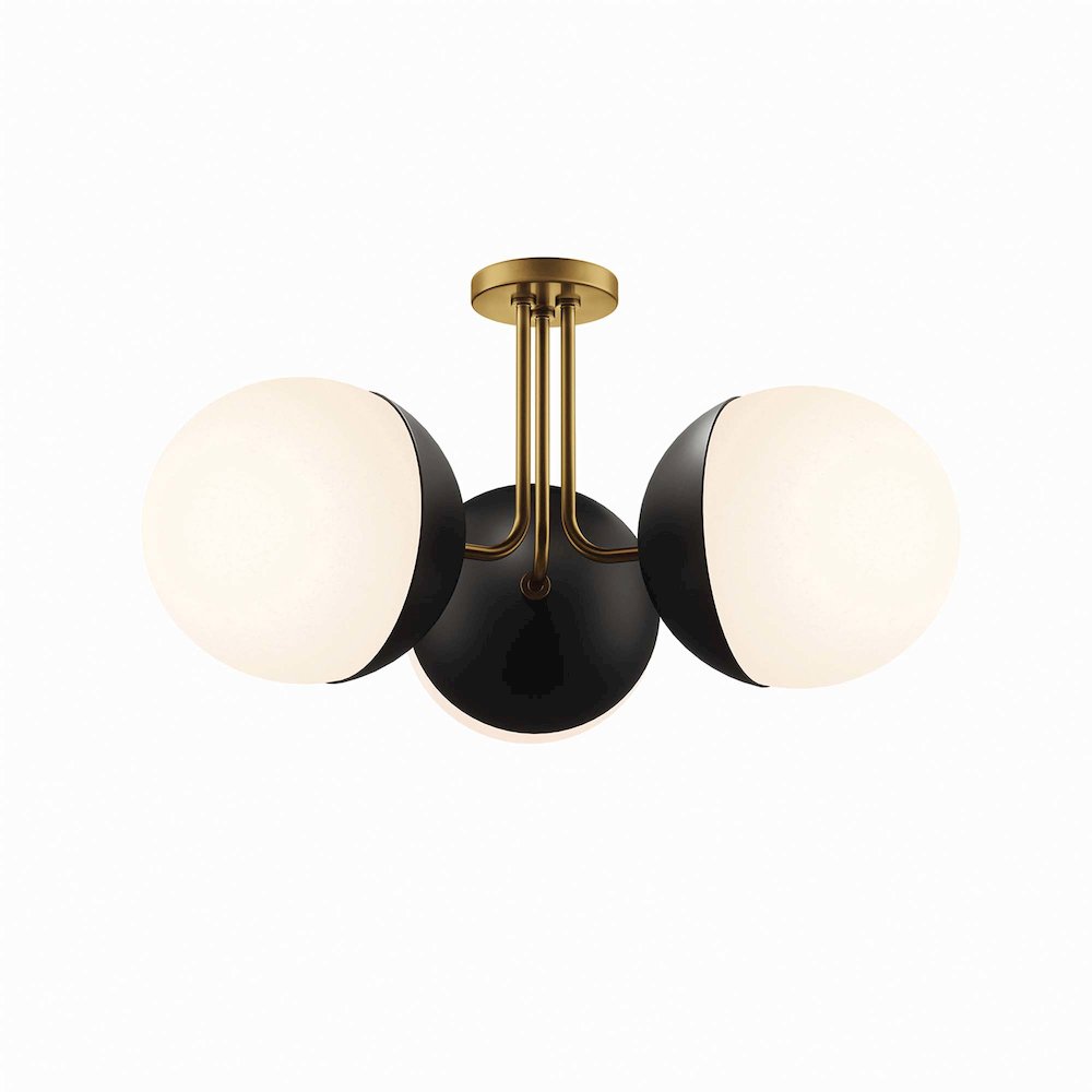 Stellar 3-Light Semi-Flush Ceiling Light. Picture 7