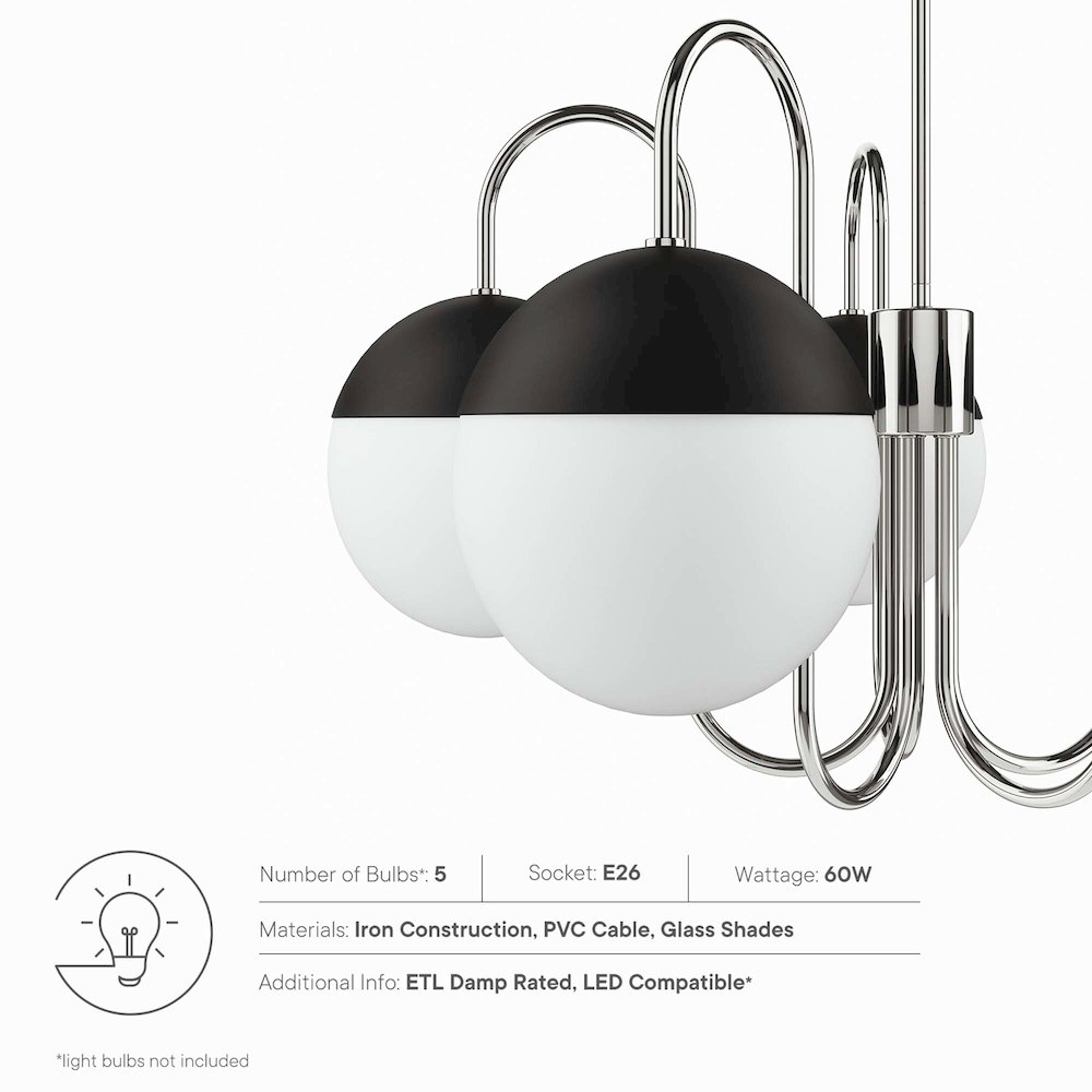 Stellar 5-Light Chandelier. Picture 2