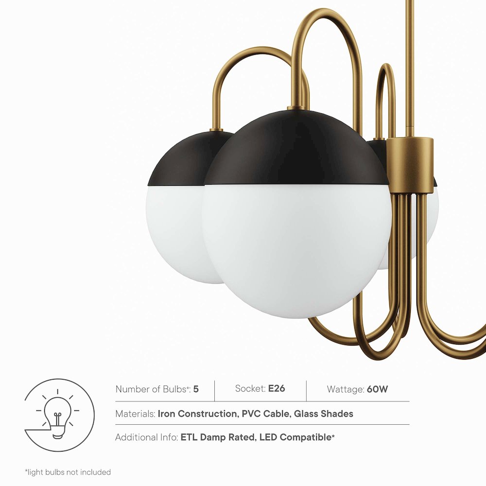 Stellar 5-Light Chandelier. Picture 2