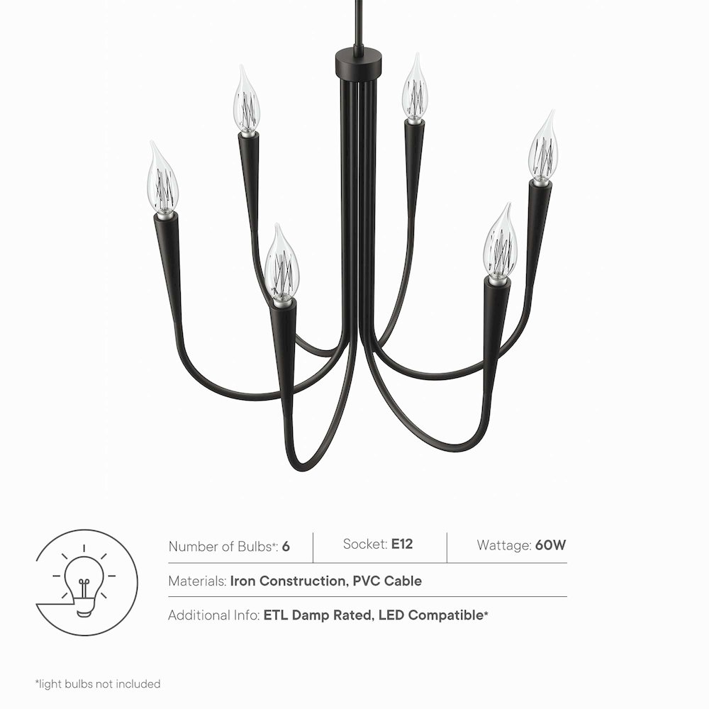 Penrose 6-Light Chandelier. Picture 3