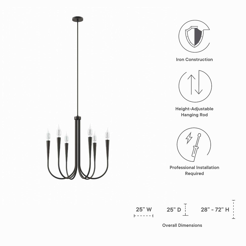 Penrose 6-Light Chandelier. Picture 2