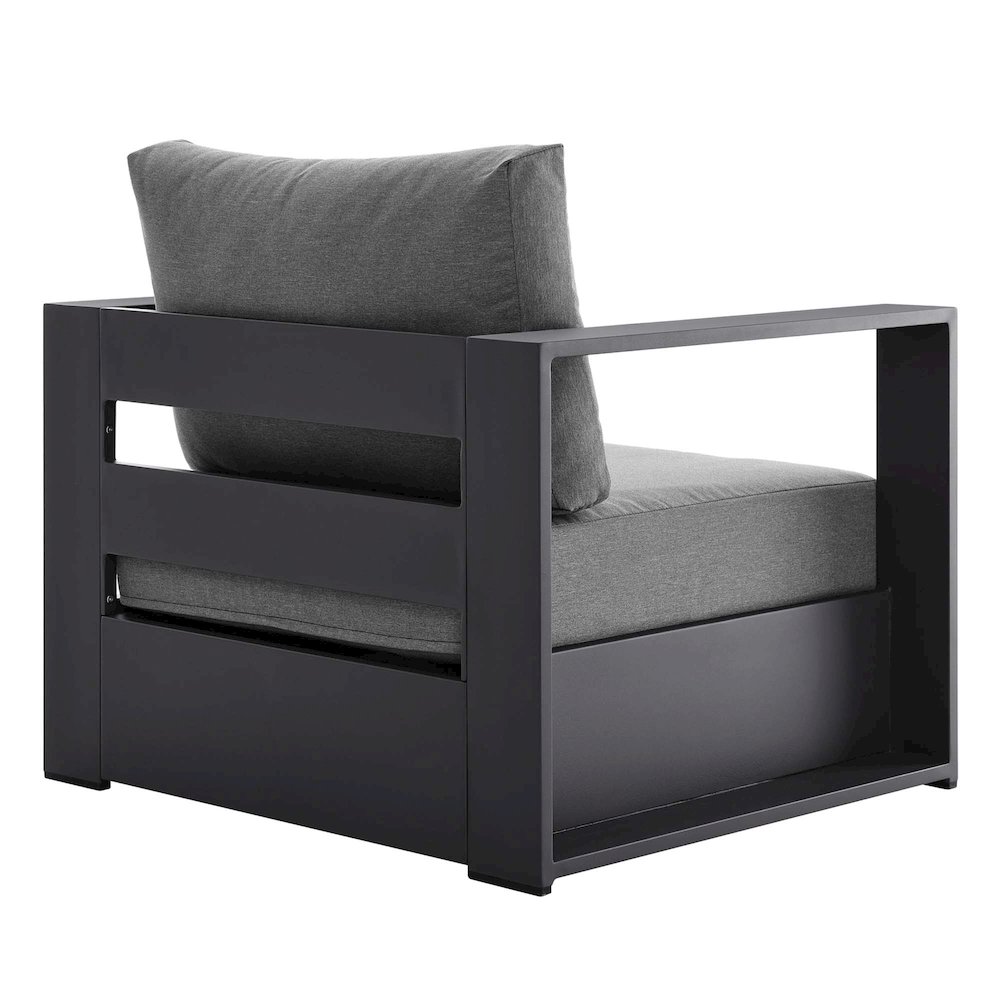 Tahoe Outdoor Patio Powder-Coated Aluminum Armchair. Picture 4